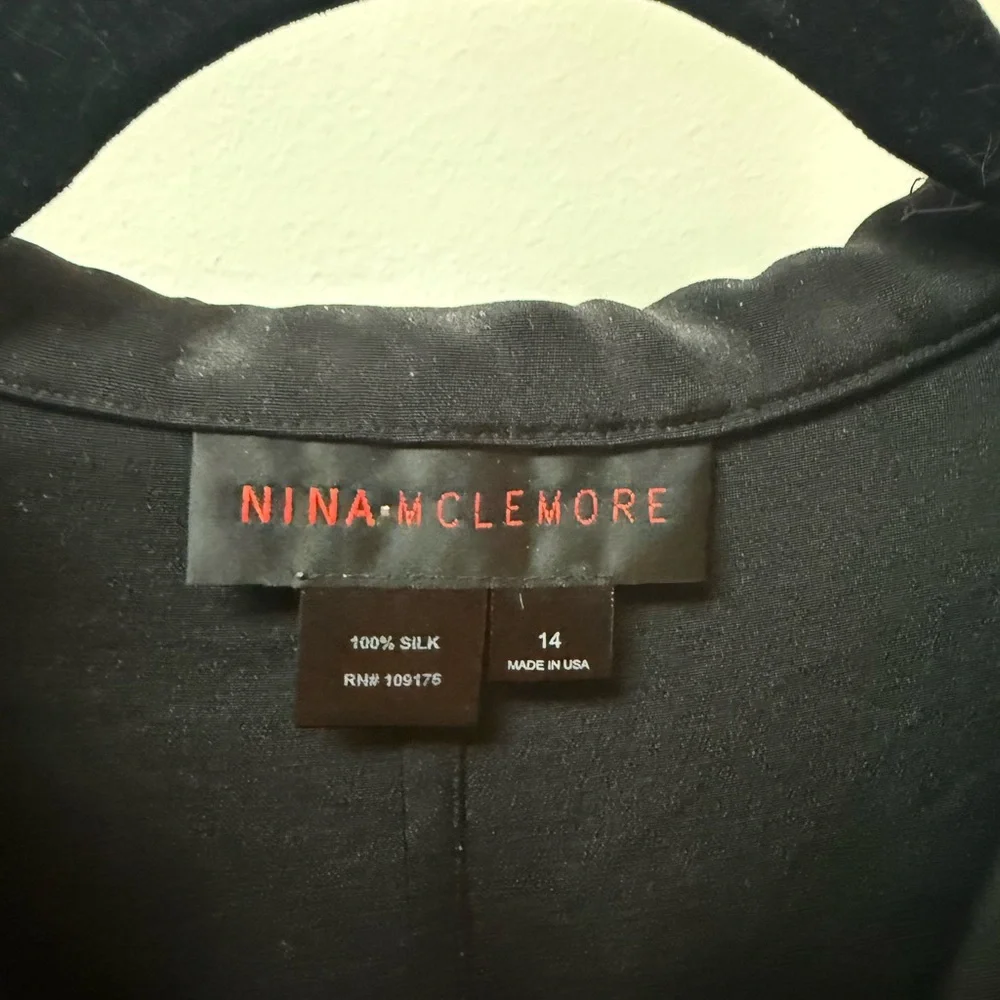 Nina Mclemore 100% Silk Blouse - Picture 2 of 3